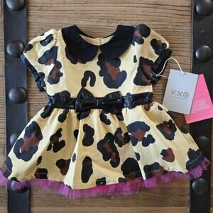 Harajuku Mini by Gwen Stephani Leopard Print with Pink Dress sz 6M New